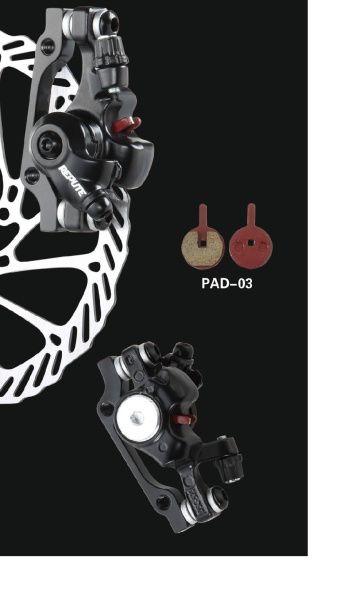 Тормоз дисковый механический передний Repute DSC-520F,шоссе,ротор160\140мм,(pad03),без ротора,черный Тормоз дисковый механический передний Repute DSC-520F,шоссе,ротор160\140мм,(pad03),без ротора,черный